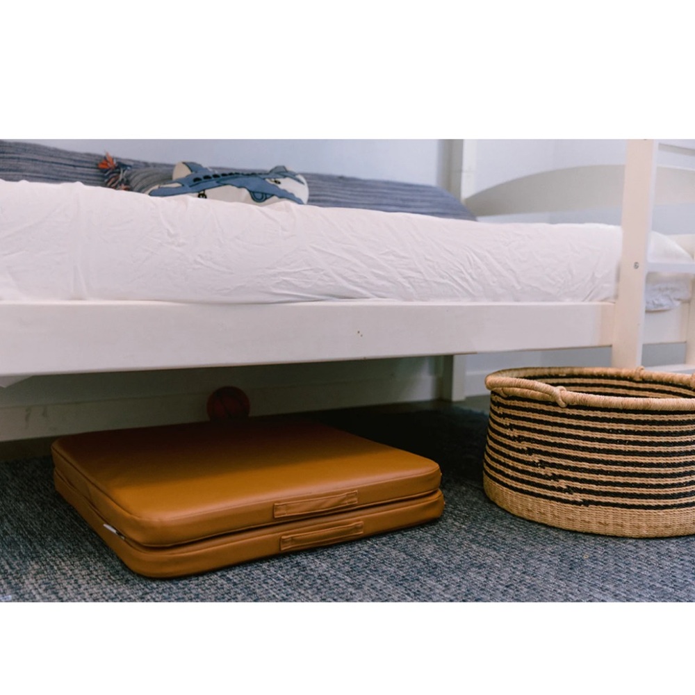 New Ruggish Tan Camel Vegan Leather Folding Play Pad - Picture 4 of 5